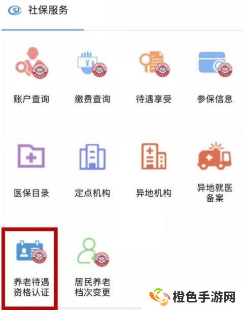 《掌上12333》养老待遇认证流程
