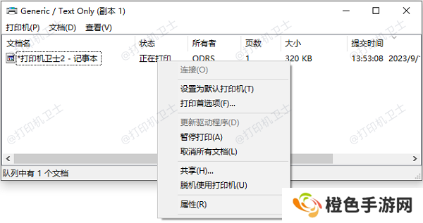 使用打印队列管理器